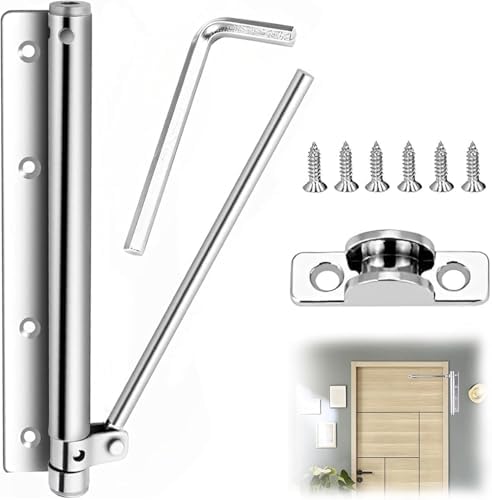 Godrej Hercules Hydraulic Door Closer – Silver Finish | Adjustable Speed | Heavy-Duty for Wooden, Metal & Aluminum Doors | Up to 68kg | Left & Right-Handed Compatible | 3-Year Warranty