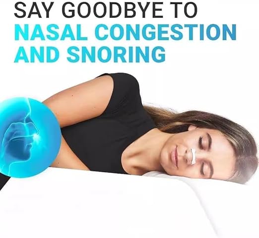 Magnetic Nasal Strips – Anti-Snoring Nose Clips for Better Breathing & Sleep (15 Count, Multi-Size)