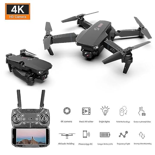 E88 Pro Dual Camera Foldable Drone β 4K UHD Aerial Photography