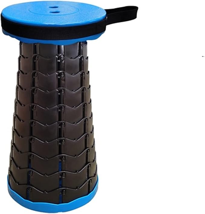 Retractable Folding Stool – Portable & Adjustable for Indoor & Outdoor Use