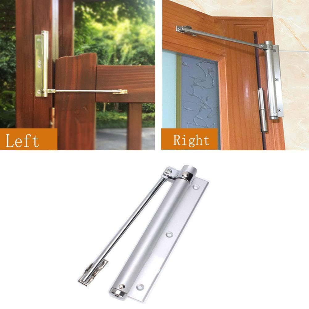 Godrej Hercules Hydraulic Door Closer – Silver Finish | Adjustable Speed | Heavy-Duty for Wooden, Metal & Aluminum Doors | Up to 68kg | Left & Right-Handed Compatible | 3-Year Warranty