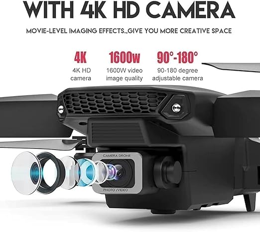 E88 Pro Dual Camera Foldable Drone β 4K UHD Aerial Photography
