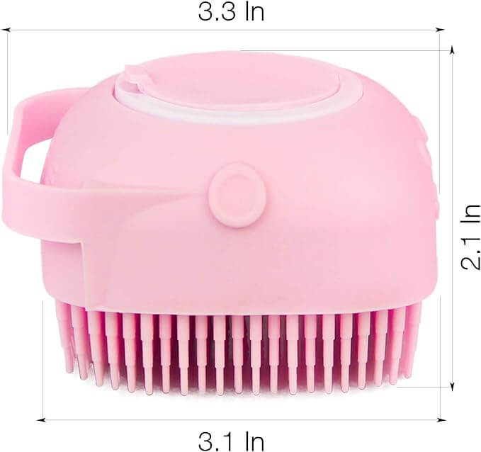 Silicone Body Brush Shower Scrubber with Shower Gel Dispenser