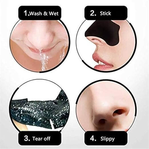 Deep Purifying Nose Strips – Blackhead & Whitehead Removal with Green Tea & Witch Hazel Extracts (Pack of 10)