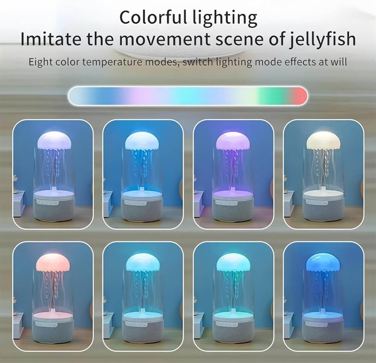 Jellyfish Bluetooth Speaker with Mood Lamp – Multi Color (1-Piece)