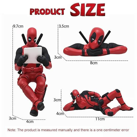 Deadpool Car Decor – 3-Piece Figurine Set