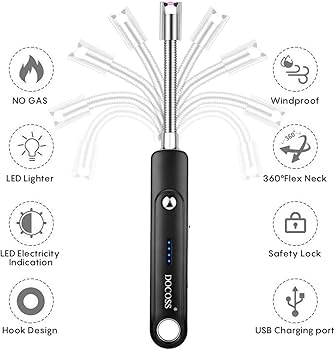 Electric Rechargeable Plasma Lighter (Silver)