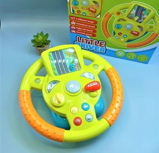 Kids Electric Early Education Simulation Steering Wheel Toy β Drive, Learn, and Have Fun!