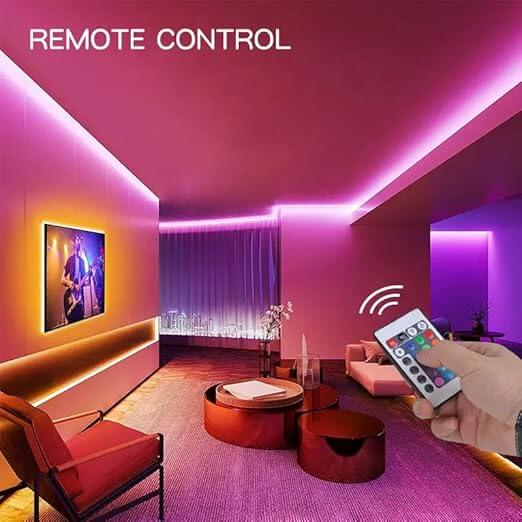 USB 5V 5050 RGB LED Strip Light – 5M | Multi-Color Changing with Remote