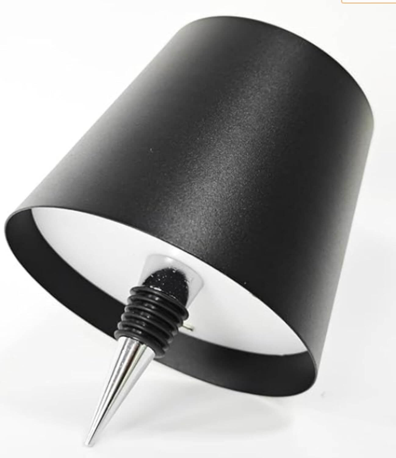 Wireless LED Wine Bottle Table Lamp – Vintage Iron | 3 Color Modes | Rechargeable | Touch Control