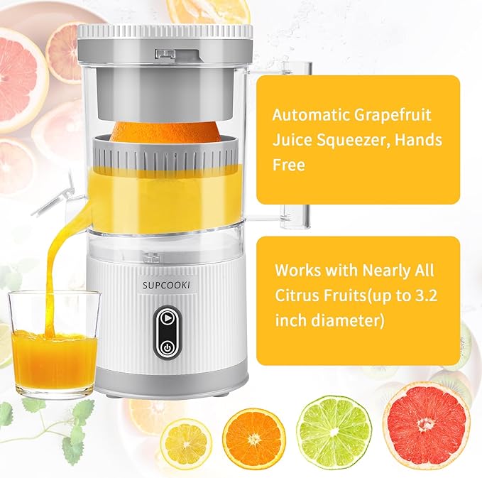 Electric Citrus Juicer – Rechargeable & Portable
