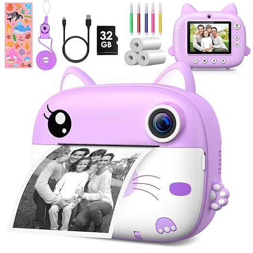 Kids Camera Instant Print – 2.5K Digital Video & Instant Photo Fun