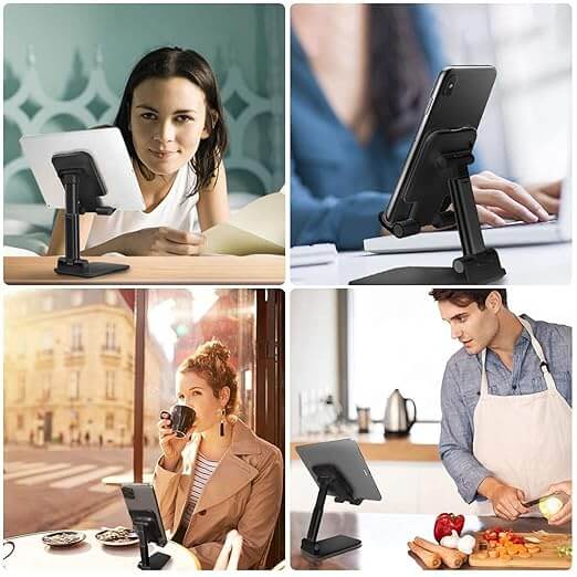 Angle & Height Adjustable Mobile Phone & Tablet Holder