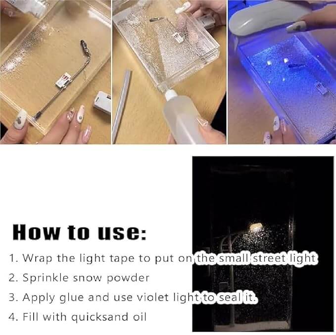 Street Light Snow Globe – DIY Snow Scenery Night Light