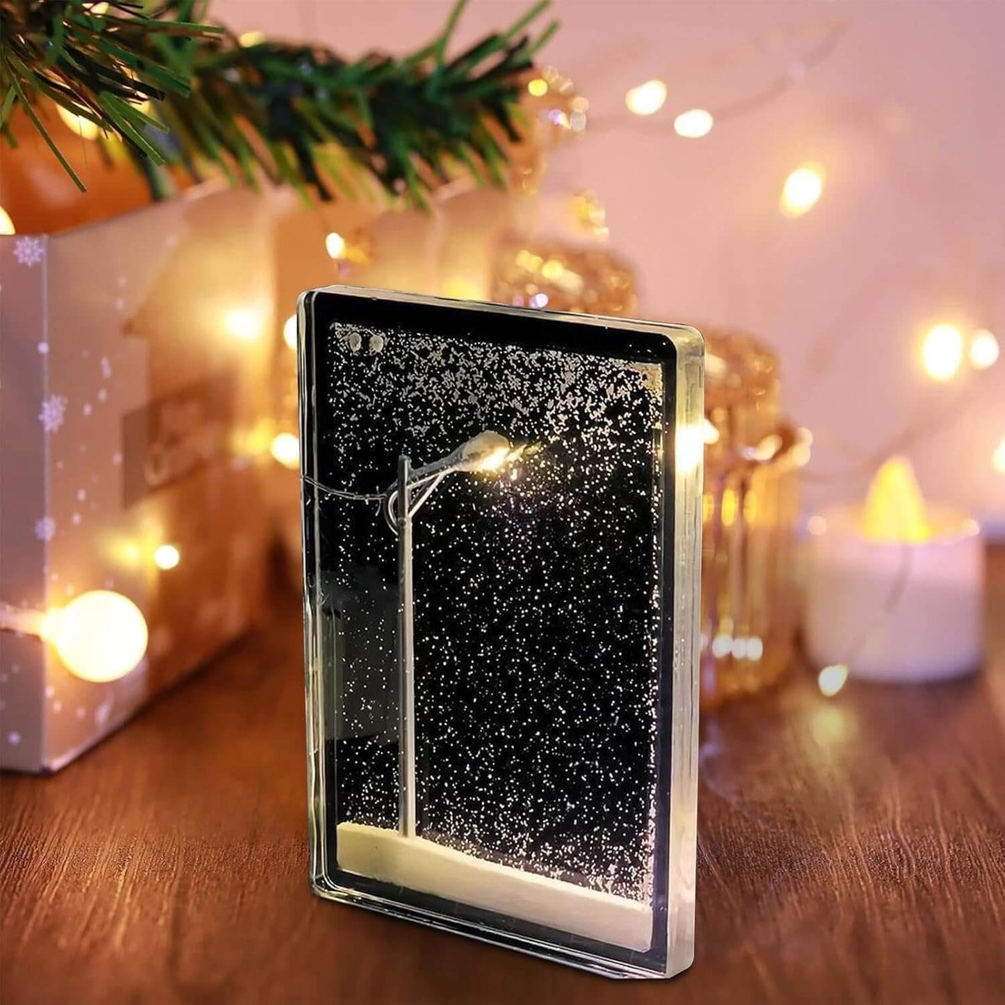 Street Light Snow Globe – DIY Snow Scenery Night Light