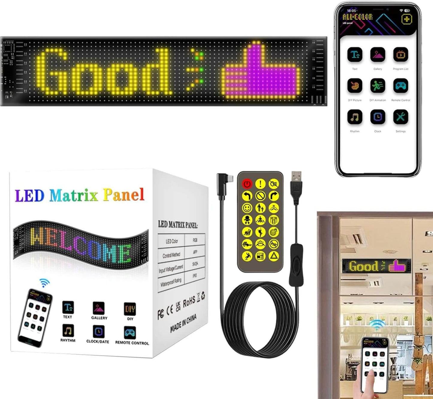 LED Car Sign Board for Windows