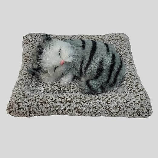 Realistic Sleeping Cat Plush Toy | Soft & Lifelike Companion for Cat Lovers (No Sound)