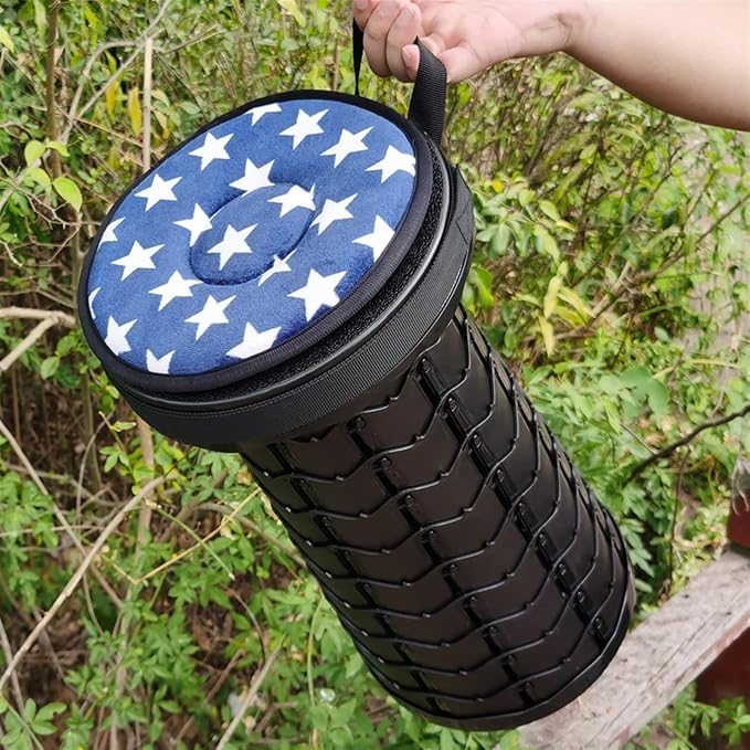 Retractable Folding Stool – Portable & Adjustable for Indoor & Outdoor Use