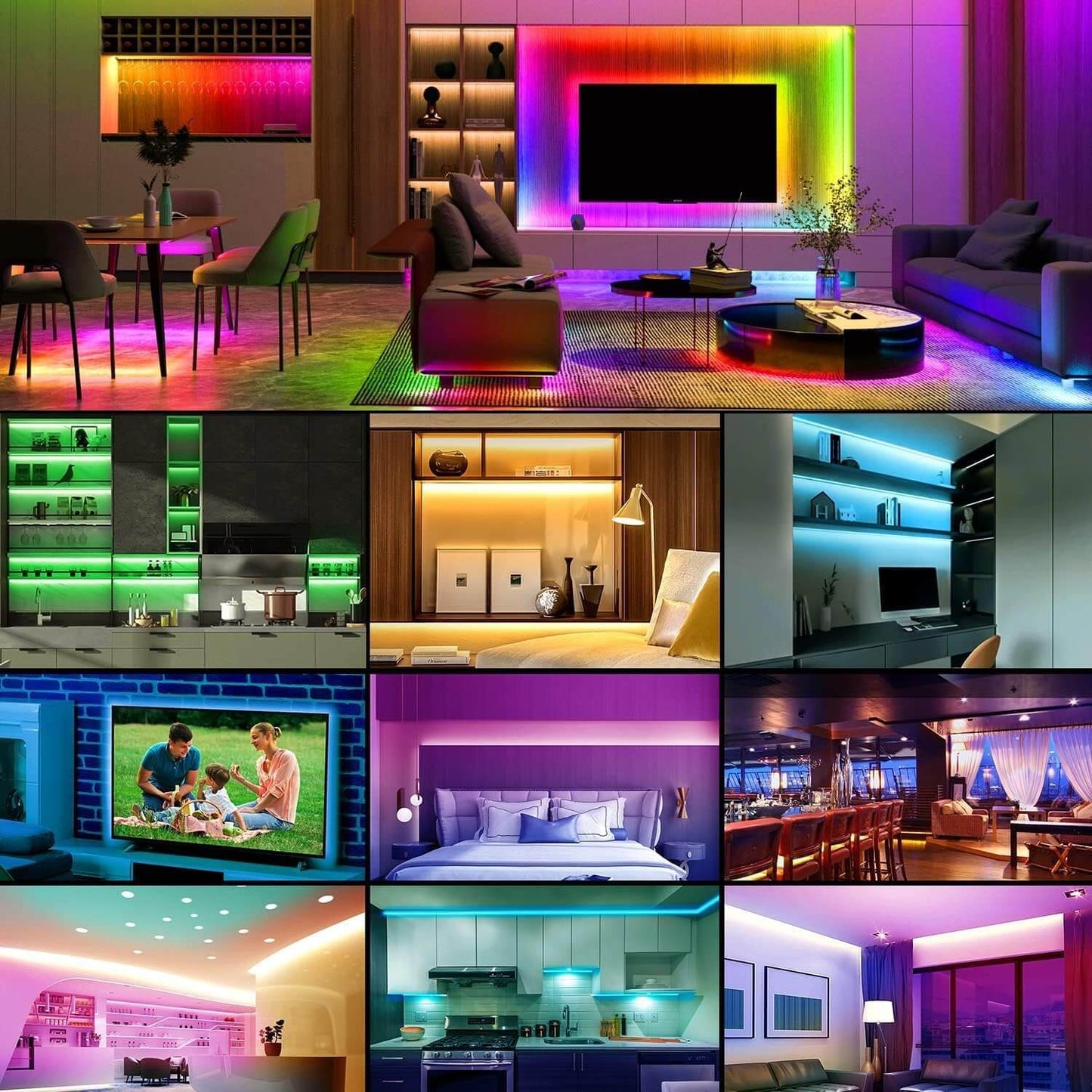 USB 5V 5050 RGB LED Strip Light – 5M | Multi-Color Changing with Remote