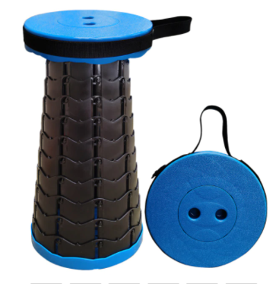 Retractable Folding Stool – Portable & Adjustable for Indoor & Outdoor Use