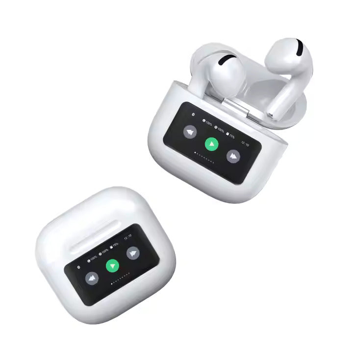 Bluetooth Wireless Earbuds with LED Display & Noise Cancellation
