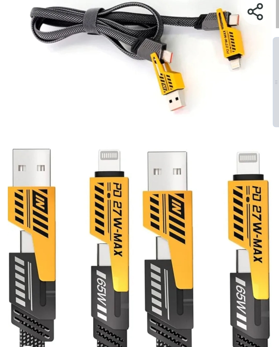 4-in-1 Multi Fast Charger Cable