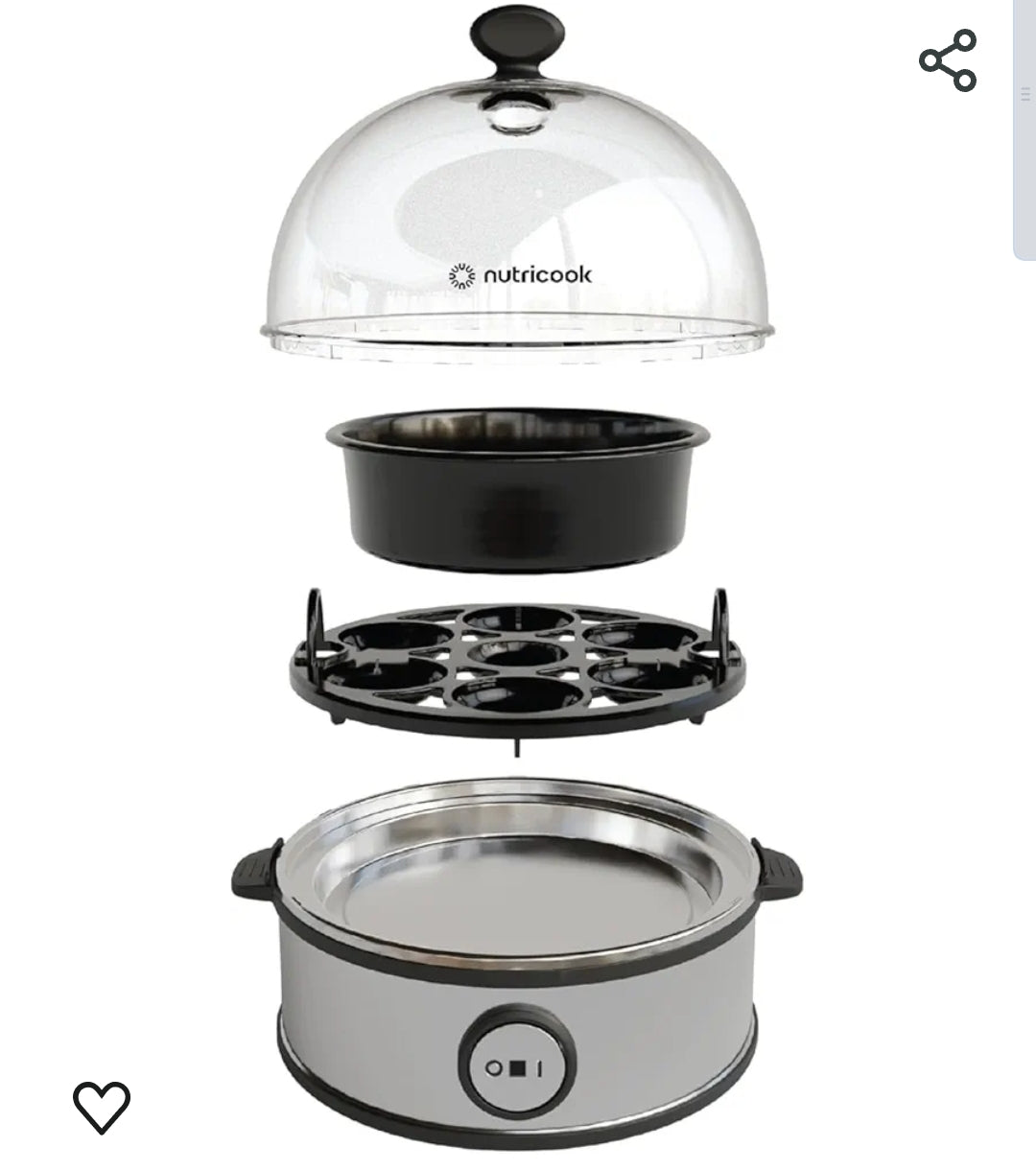 INSTANT ELECTRIC EGG BOILER β 7 Egg Poachers
