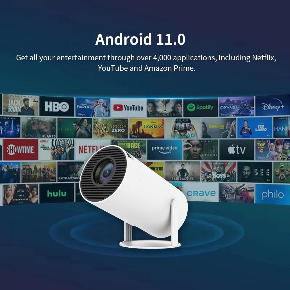 Android 5G WiFi Projector - 4K Support