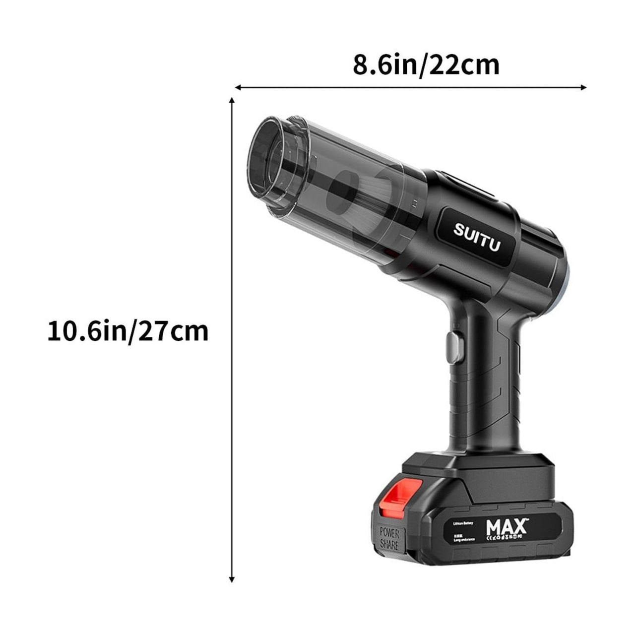 3-in-1 High Power Portable Vacuum Cleaner – 18000PA Wireless