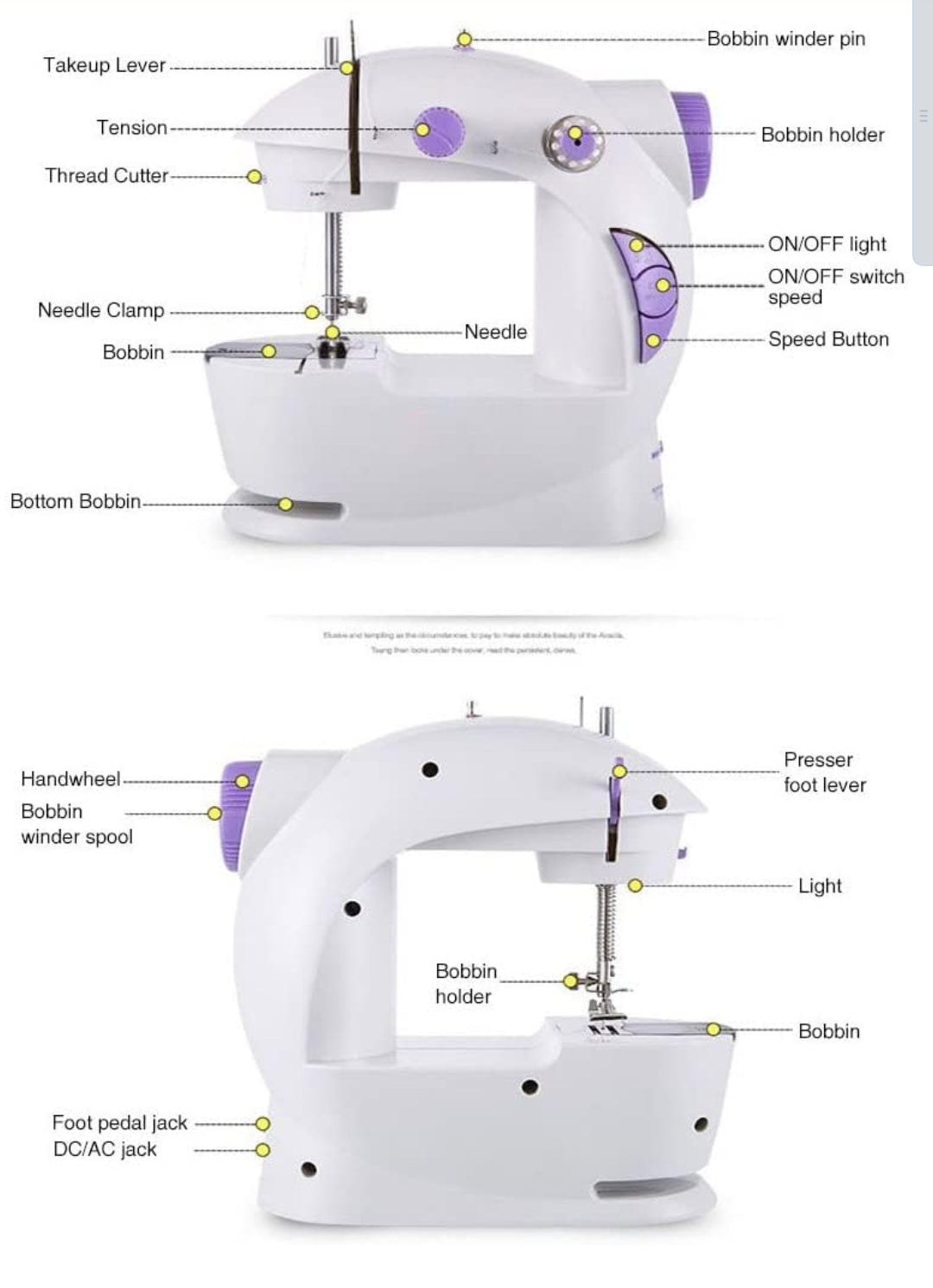 ORLOV® Electric Sewing Machine – Mini Tailoring Machine for Home Use