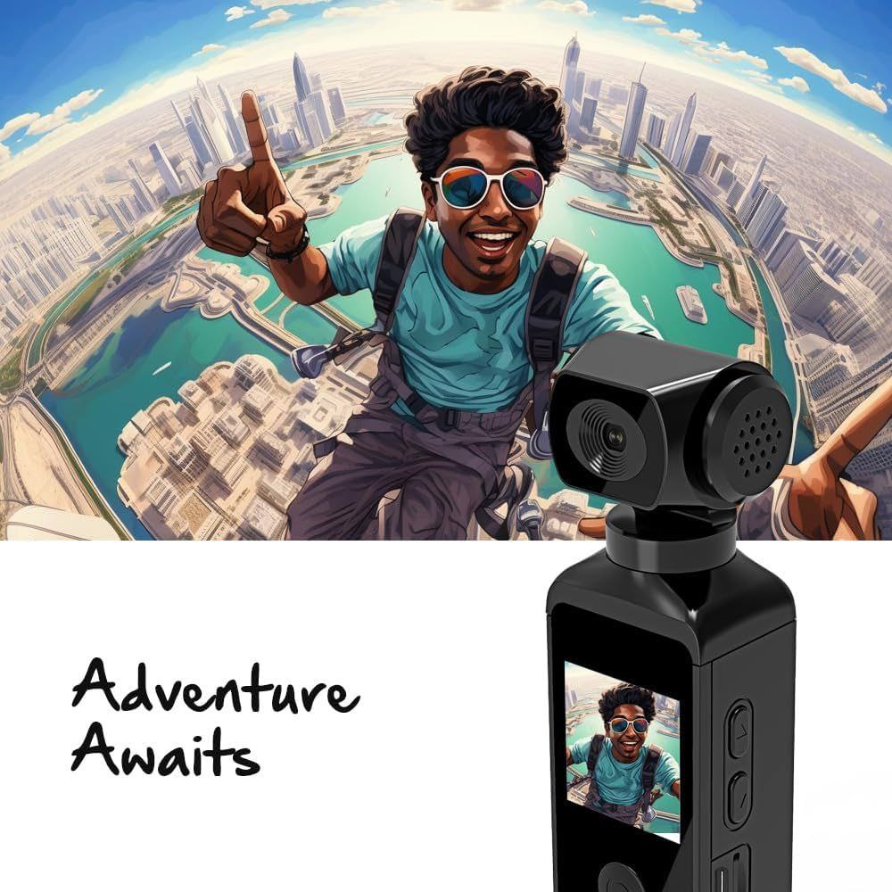 Ultra HD Pocket Action Camera – 270° Rotatable Mini Sports Cam