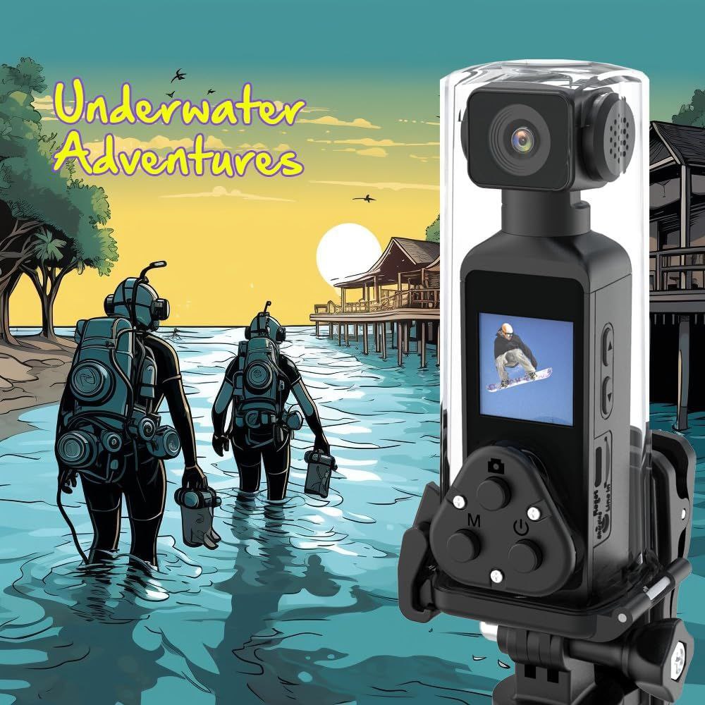 Ultra HD Pocket Action Camera – 270° Rotatable Mini Sports Cam