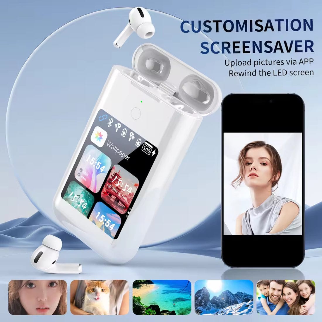 TF20 Multipurpose Powerbank with AirPods & Digital Display