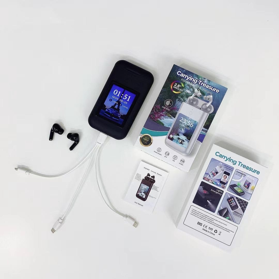 TF20 Multipurpose Powerbank with AirPods & Digital Display