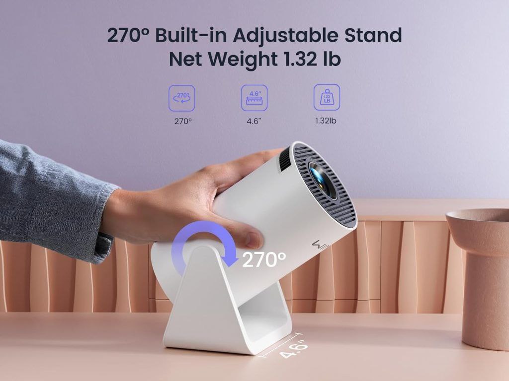 Android 5G WiFi Home Projector – 4K Support