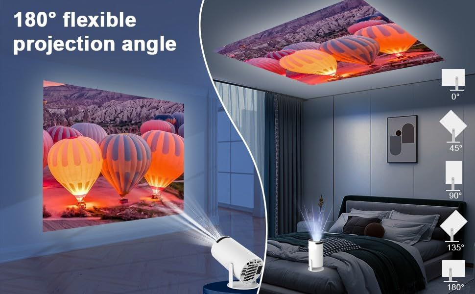 Android 5G WiFi Projector - 4K Support