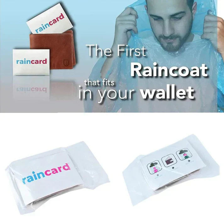 Unisex Disposable Rain Card 5 nos – Emergency Waterproof Rain Protection!