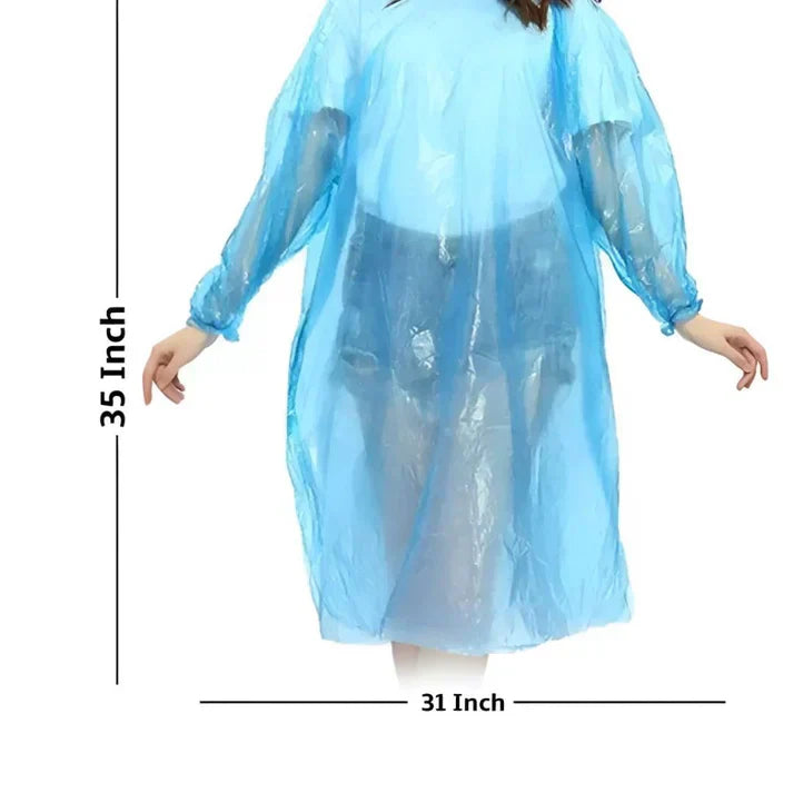 Unisex Disposable Rain Card 5 nos – Emergency Waterproof Rain Protection!