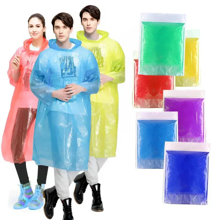 Unisex Disposable Rain Card 5 nos – Emergency Waterproof Rain Protection!