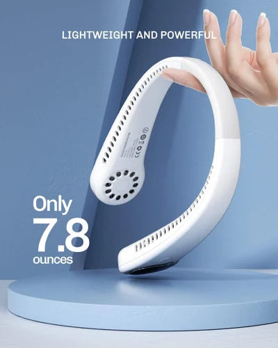 Portable Neck Fan – Hands-Free Mini Neck Fan with USB Charging & 3-Speed Settings