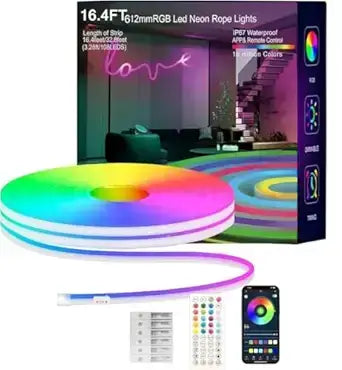 10M Smart RGB LED Fairy String Lights | Bluetooth App + Remote | Music Sync & 16M Colors | USB Powered