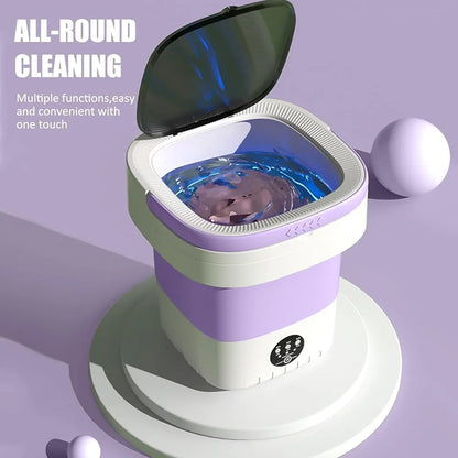 Portable Mini Foldable Washer & Spin Dryer