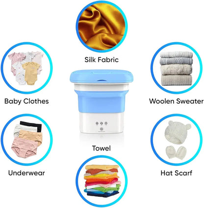 Portable Mini Foldable Washer & Spin Dryer