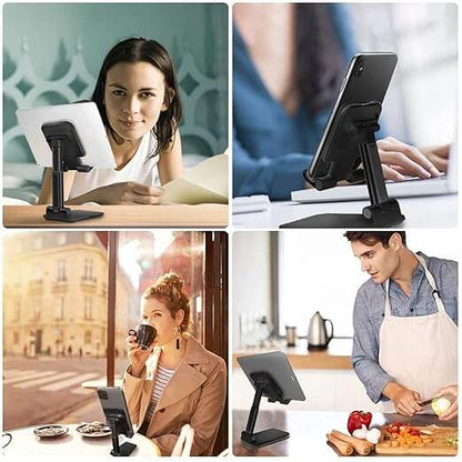 Angle & Height Adjustable Mobile Phone & Tablet Holder