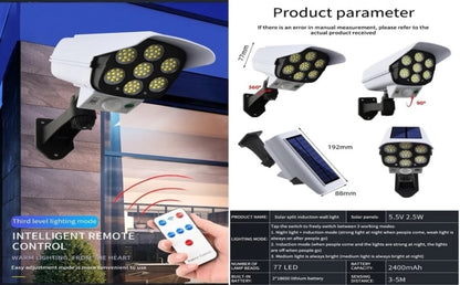 Xydrozen CSL-44 Remote Control Human Sensor Solar Garden Light