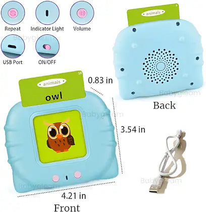 Preschool Learning Toy – Intelligent Electric Kids Language Card Reader (224 Words)