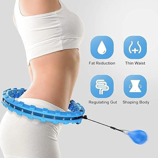 Smart Weighted Fitness Hoop for Adults – Infinity Exercise Hoop for Weight Loss & Core Toning – Plus Size Friendly