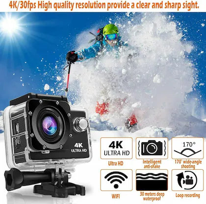 4K Sports Action Camera – Capture Every Adventure in Stunning High Resolution!