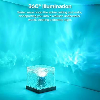 Ocean Wave & Aurora Night Light Projector – LED Northern Lights Lamp with Remote | Sunset Projection & Room Decor Light